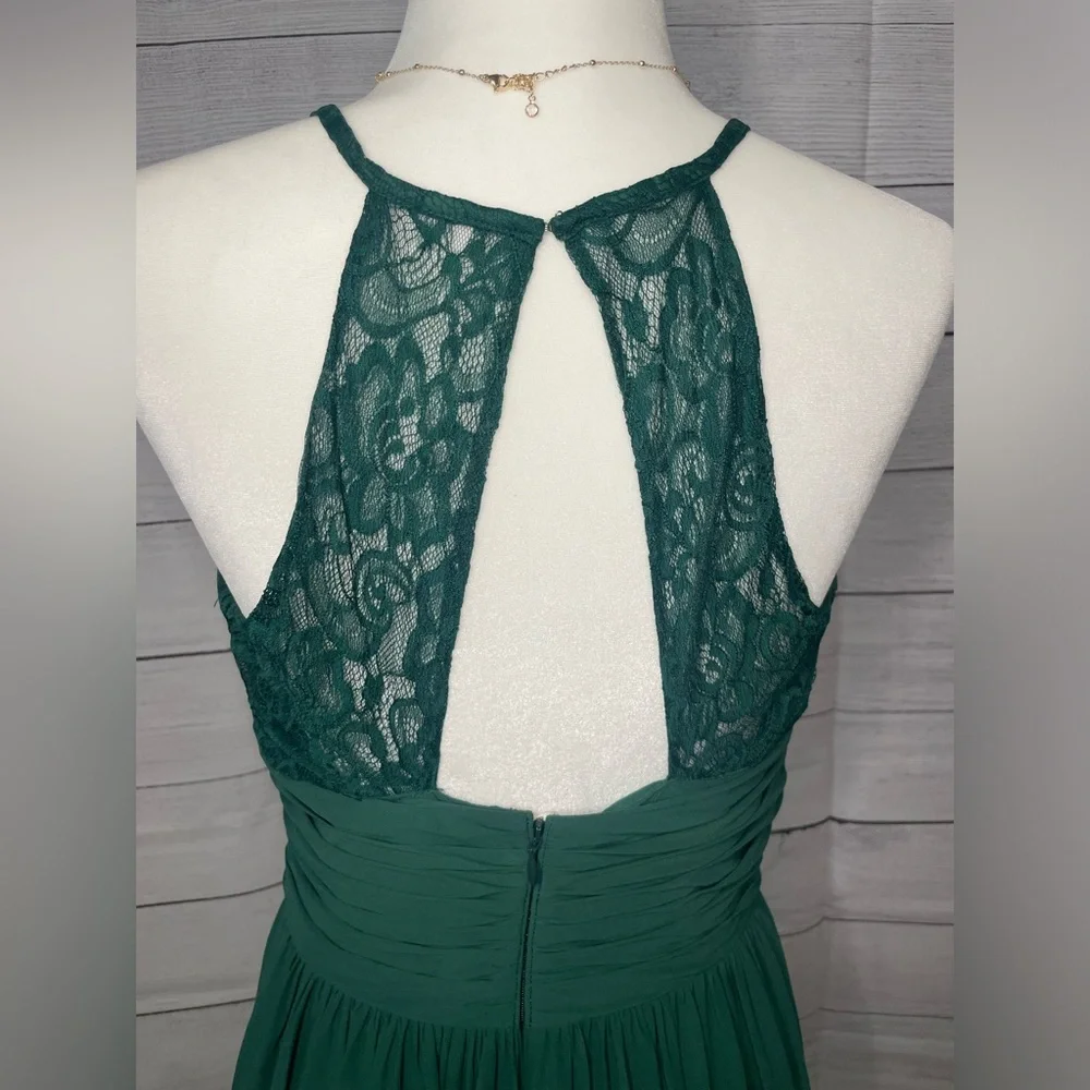 Emerald/hunter Green Bridesmaid Dress - Picture 4 of 8